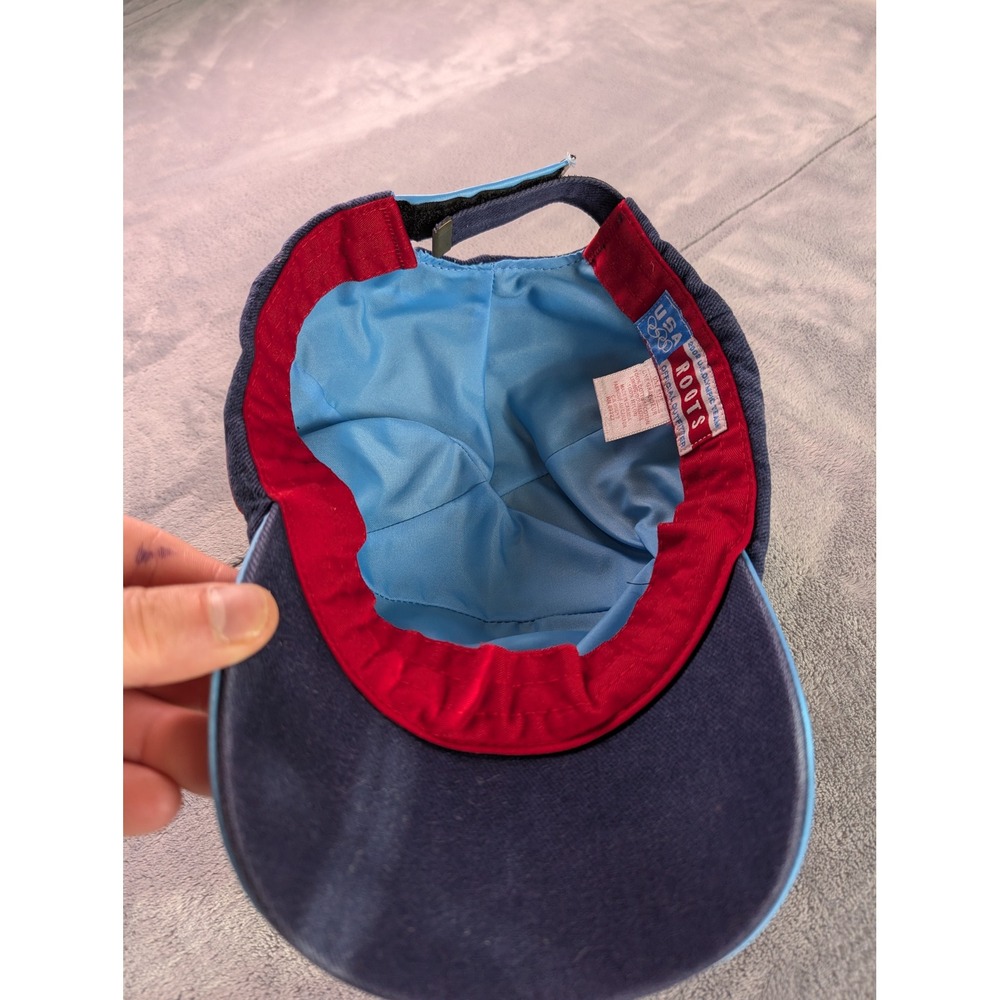 Roots 2002 Winter Olympic Games USA Baseball Cap Navy Blue Adjustable Hat - Picture 5 of 6
